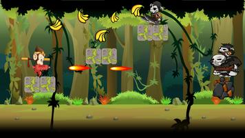 curious monkey banana :jungle shooter capture d'écran 1