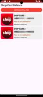 Shop Card Balance Check تصوير الشاشة 2