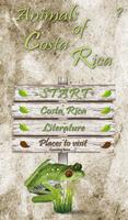 Animals of Costa Rica poster