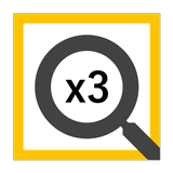3x Magnifying Glass icono