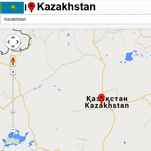 Kazakhstan map
