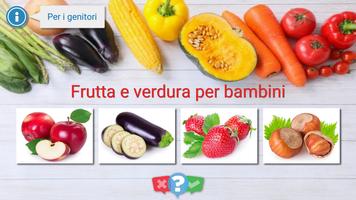 Poster 100 frutta e verdura per bambi