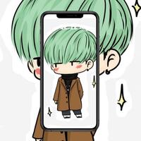 BTS Cartoon Wallpaper ảnh chụp màn hình 3