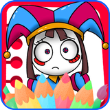 Pomni Digital Circus Coloring Zeichen