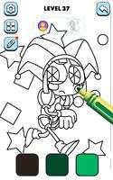 Pomni Digital Circus Coloring ảnh chụp màn hình 1