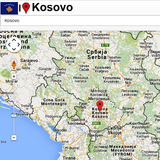Kosovo map icône