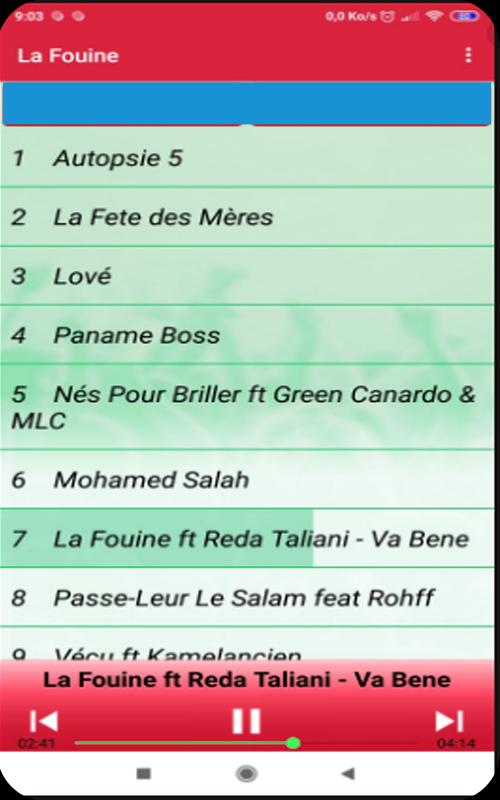 Mp3 La Fouine Album complet 2020 APK pour Android Télécharger