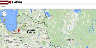 Latvia map capture d'écran 3