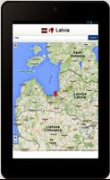 Latvia map capture d'écran 1