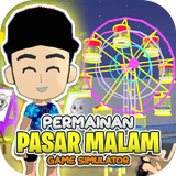 Simulator Game Pasar Malam 3D Zeichen