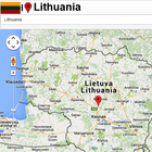 Lithuania map icône
