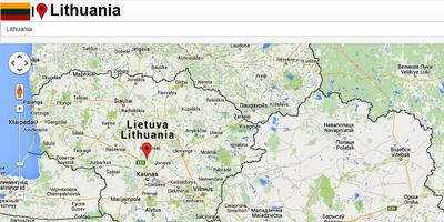 Lithuania map capture d'écran 3