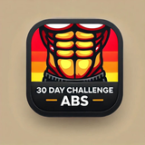30 Day fitness challenge Abs أيقونة