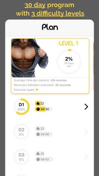 30 day challenge - CHEST workout plan screenshot 1