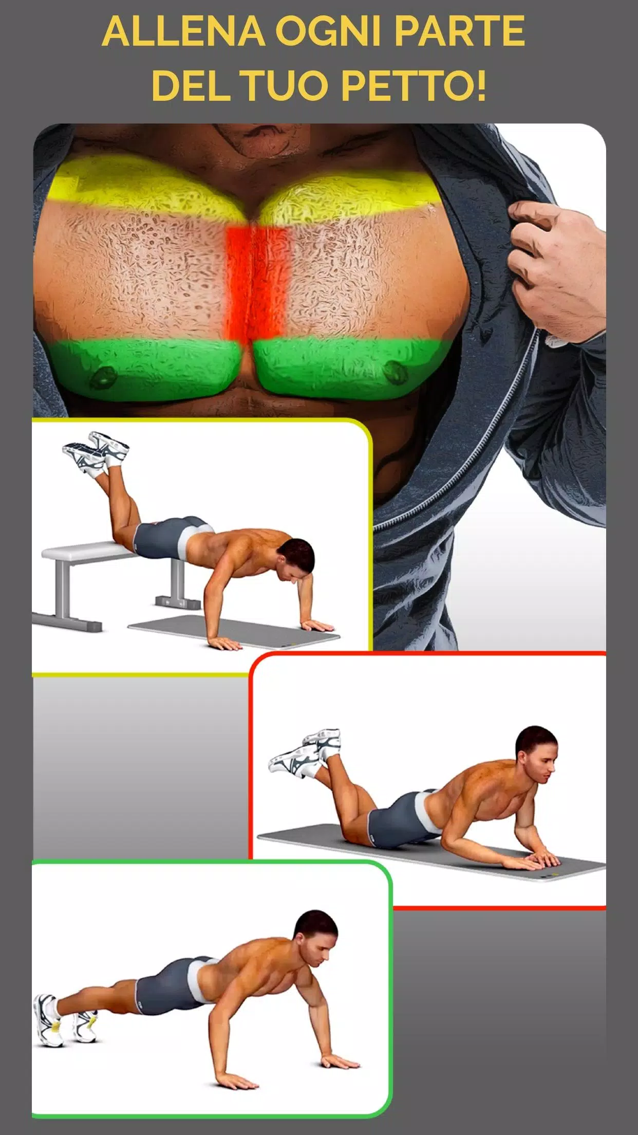 Sfida per i muscoli pettorali in 30 giorni for Android - APK Download