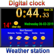 Digital clock weather station