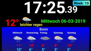 Digital clock weather station imagem de tela 3