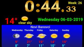 Digital clock weather station imagem de tela 1