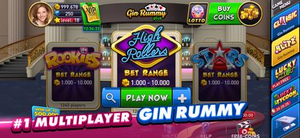 Gin Rummy Plus: Fun Card Game syot layar 1