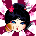 Geisha make-up & dress-up icon