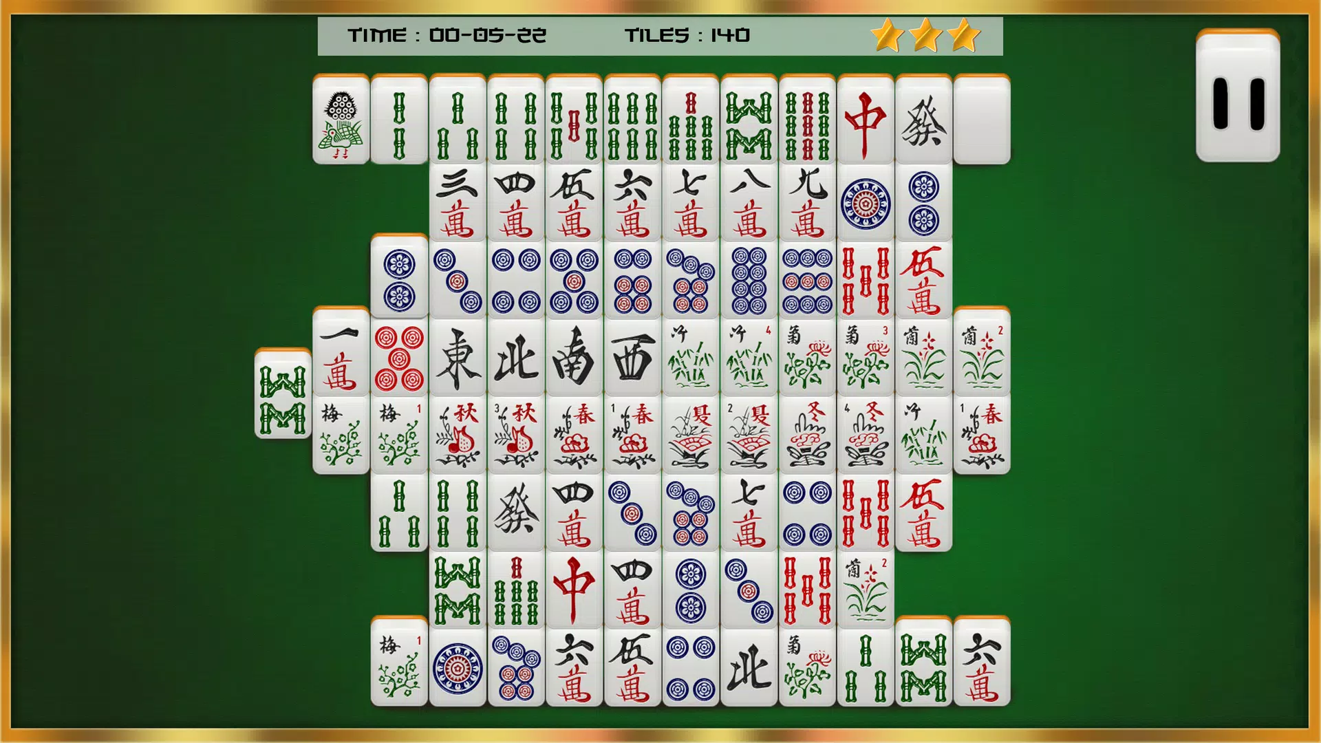 Quebra cabeça de jogo de paciência Mahjong versão móvel andróide