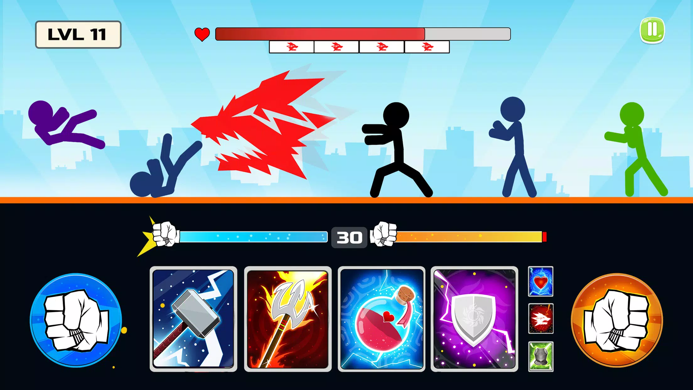 Stickman Fighter : Mega Brawl (stick fight game) MOD APK