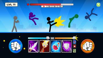 Stickman Fighter : Mega Brawl الملصق