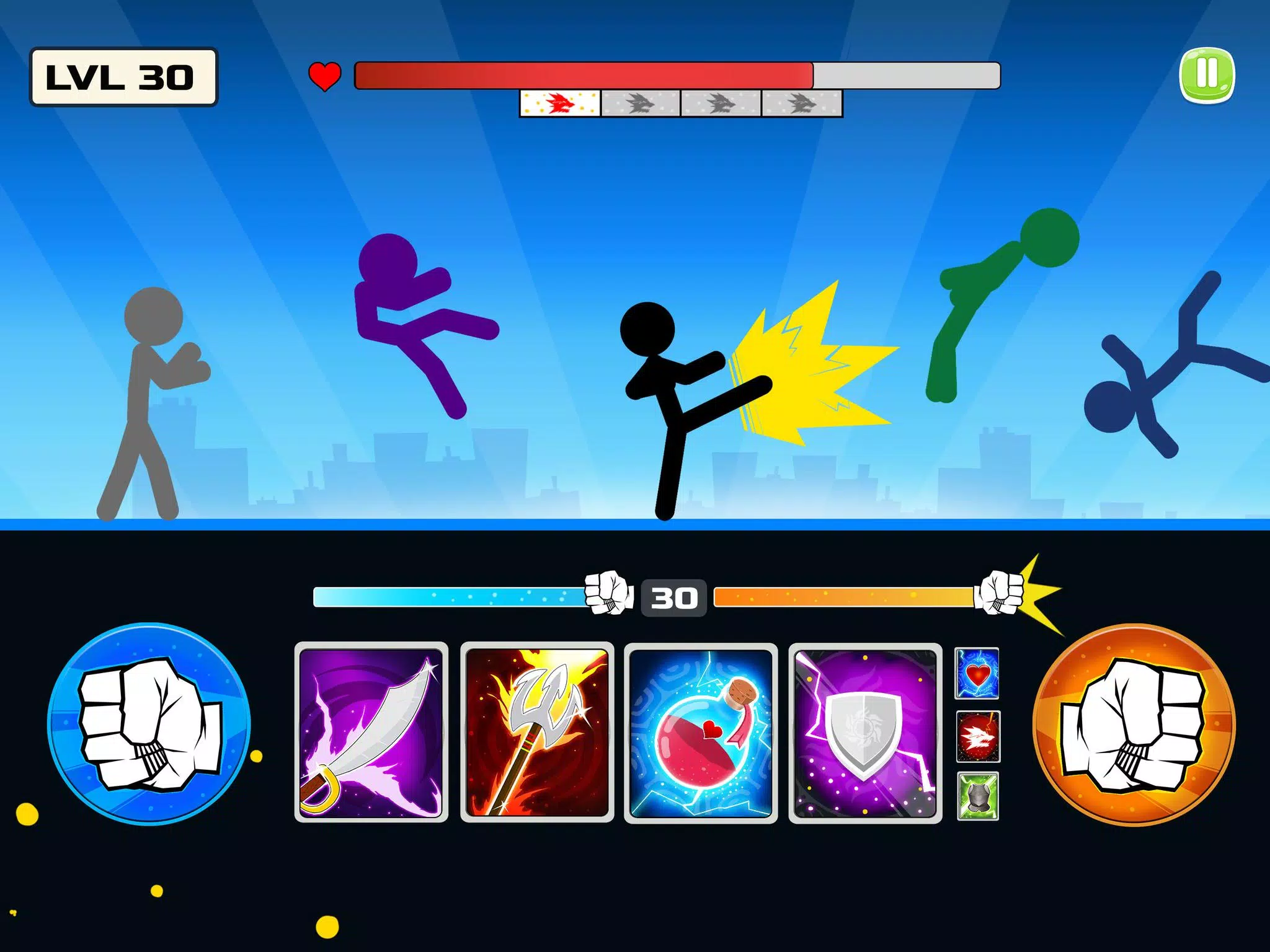 Stickman Fighter Mega Brawl - Hra na Mobil