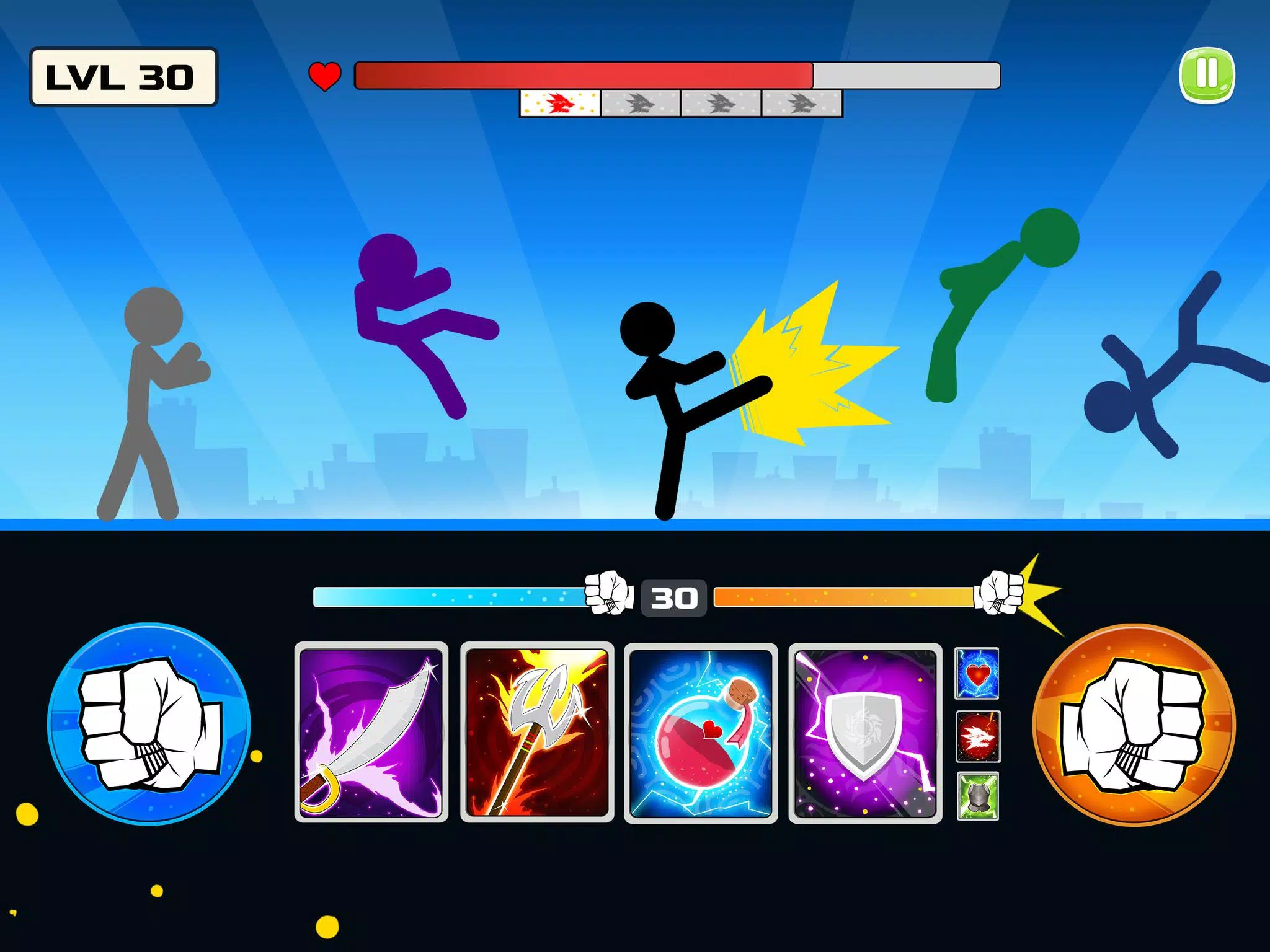 Stickman Fighter: Mega Brawl - onlygames.io