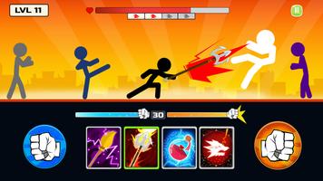 برنامه‌نما Stickman Fighter : Mega Brawl عکس از صفحه