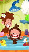 Tee and Mo Bath Time Poster