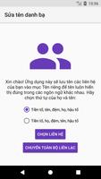 Sửa tên danh bạ ảnh chụp màn hình 1