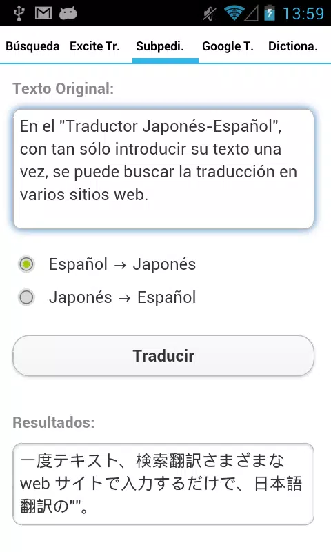 Descarga de APK de Traductor japonés-español para Android