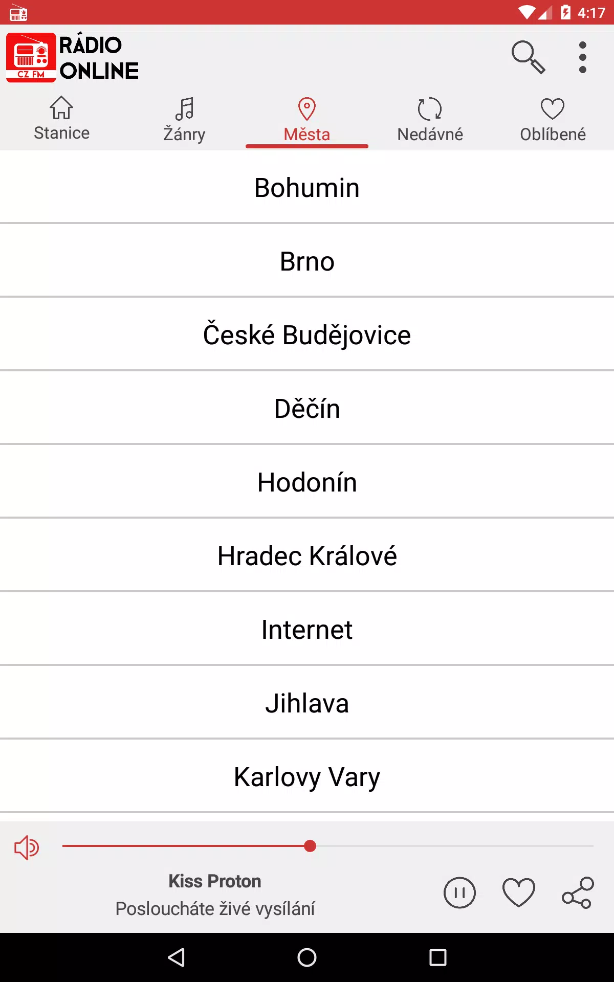 Rádio Online Česká für Android - APK herunterladen