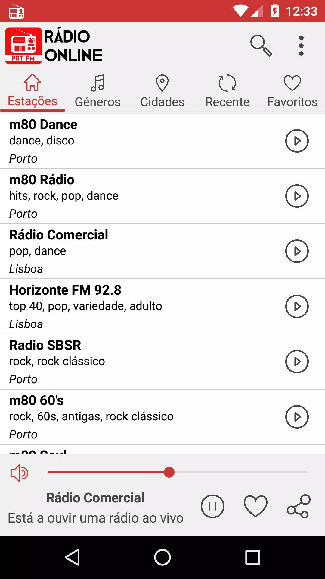 Rádio Online de Portugal pour Android - Téléchargez l'APK