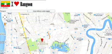 Rangoon map