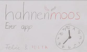 Hahnenmoos Eier App Affiche