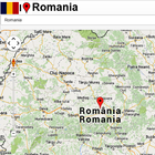 Romania map icône