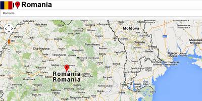 Romania map capture d'écran 2