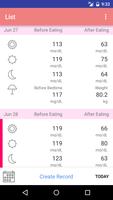 Simple blood glucose note screenshot 1