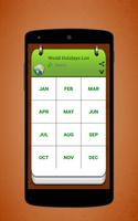 World Holidays List screenshot 1