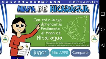 Juego del Mapa de Nicaragua Poster
