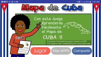 Juego del Mapa de Cuba poster
