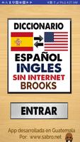 Poster Diccionario Español Inglés Sin