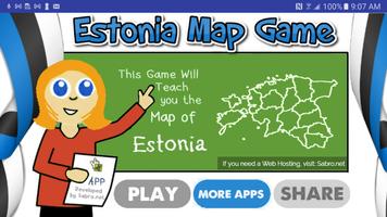 Estonia Map Puzzle Game poster