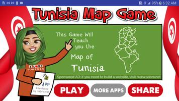 Tunisia Map Puzzle Game poster