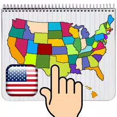 Скачать USA MAP 50 States Puzzle Game XAPK