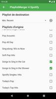 PlaylistMerger 4 Spotify capture d'écran 2