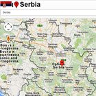 Serbia map icône