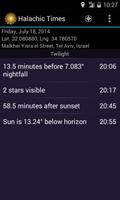 Horaires Halakhiques capture d'écran 2